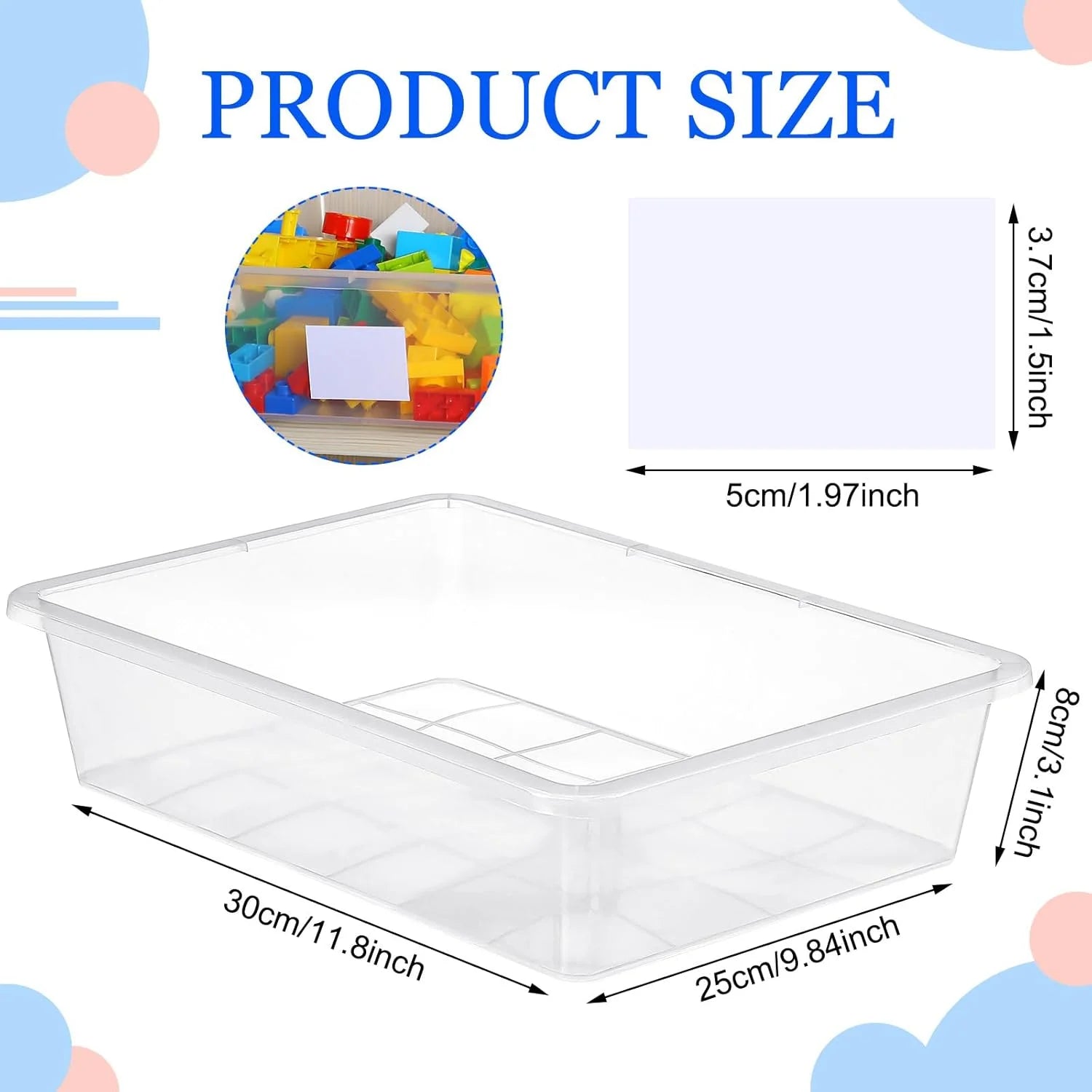 24 Pcs Plastic Cubby Storage Bins Classroom Cubby Organization with Self Adhesive Labels Bin Small Stackable Storage Containers Toy Book Box for School(14 x 10 x 3 Inch,Clear) – Multiroom Organization Format for Streamlined Everyday Routines