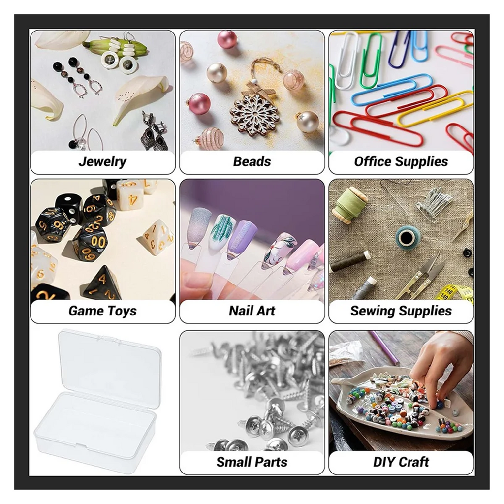 20Pcs Mini Plastic Storage Containers Box with Lid for Collecting Small Items Beads Jewelry Cards Crafts – Secure Lid Design for Streamlined Everyday Routines