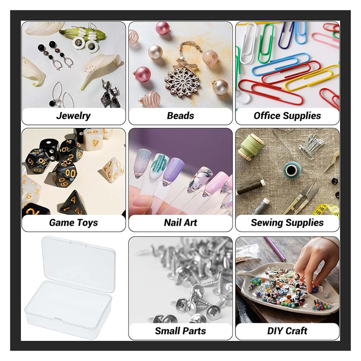 20Pcs Mini Plastic Storage Containers Box with Lid for Collecting Small Items Beads Jewelry Cards Crafts – Secure Lid Design for Streamlined Everyday Routines