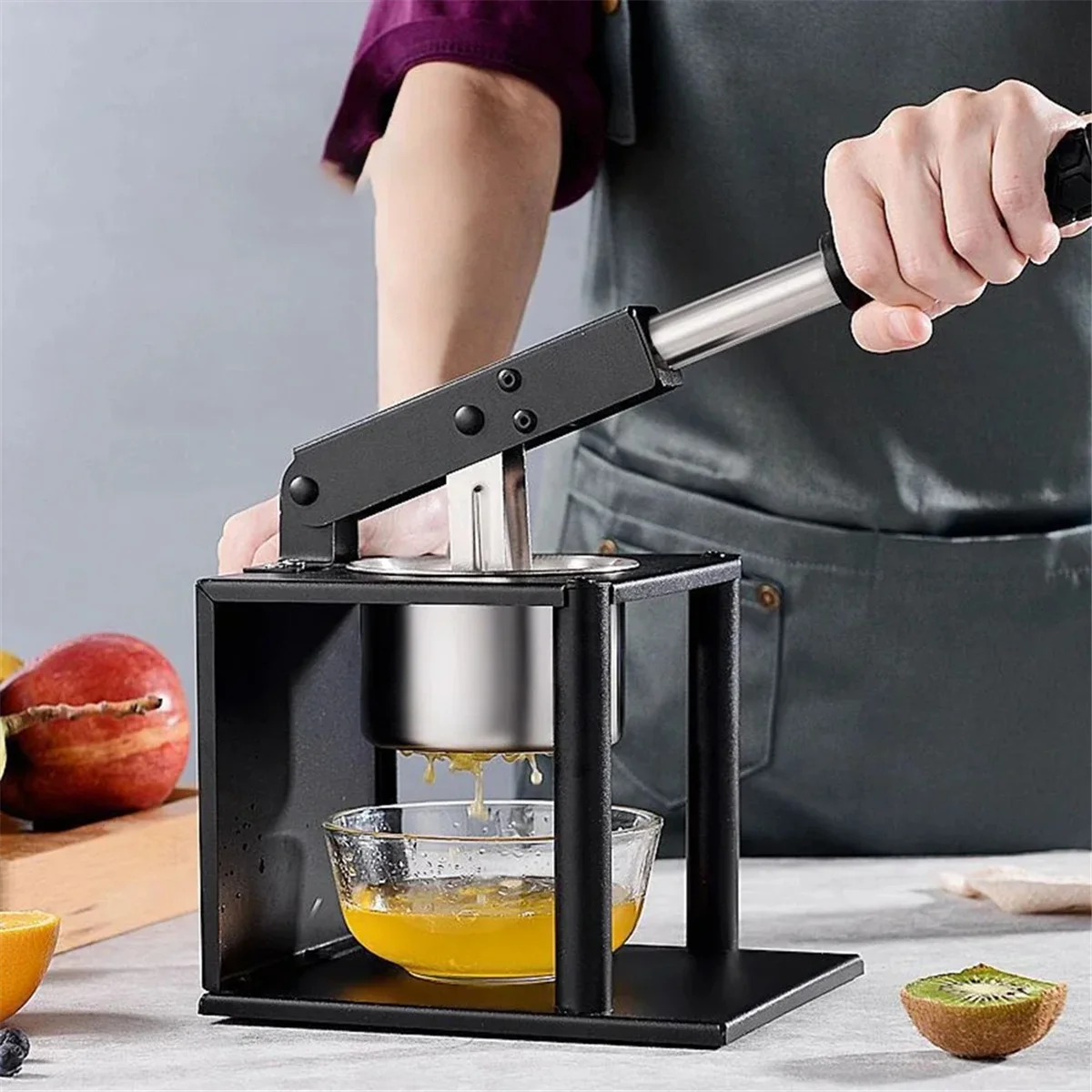 304 Stainless Steel Squeezer Juicer Hand Citrus Manual Juicer Portable Juicer for Kitchen Bar Restaurant – Durable Stainless Steel Construction for Streamlined Everyday Routines