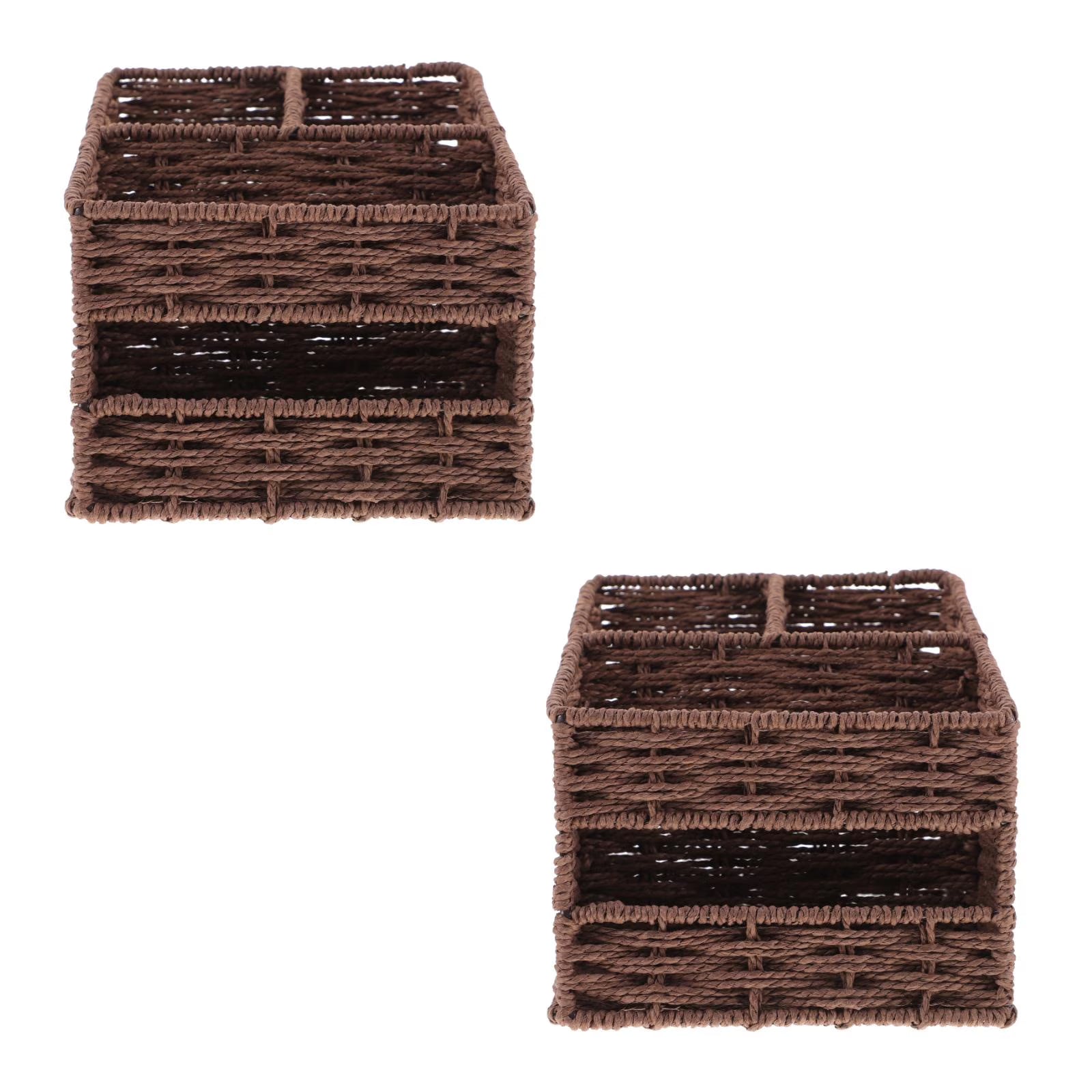 2pcs Desktop Storage Container Home Office Storage Box Sundries Small Items Organizer – Practical Home Organization for Streamlined Everyday Routines