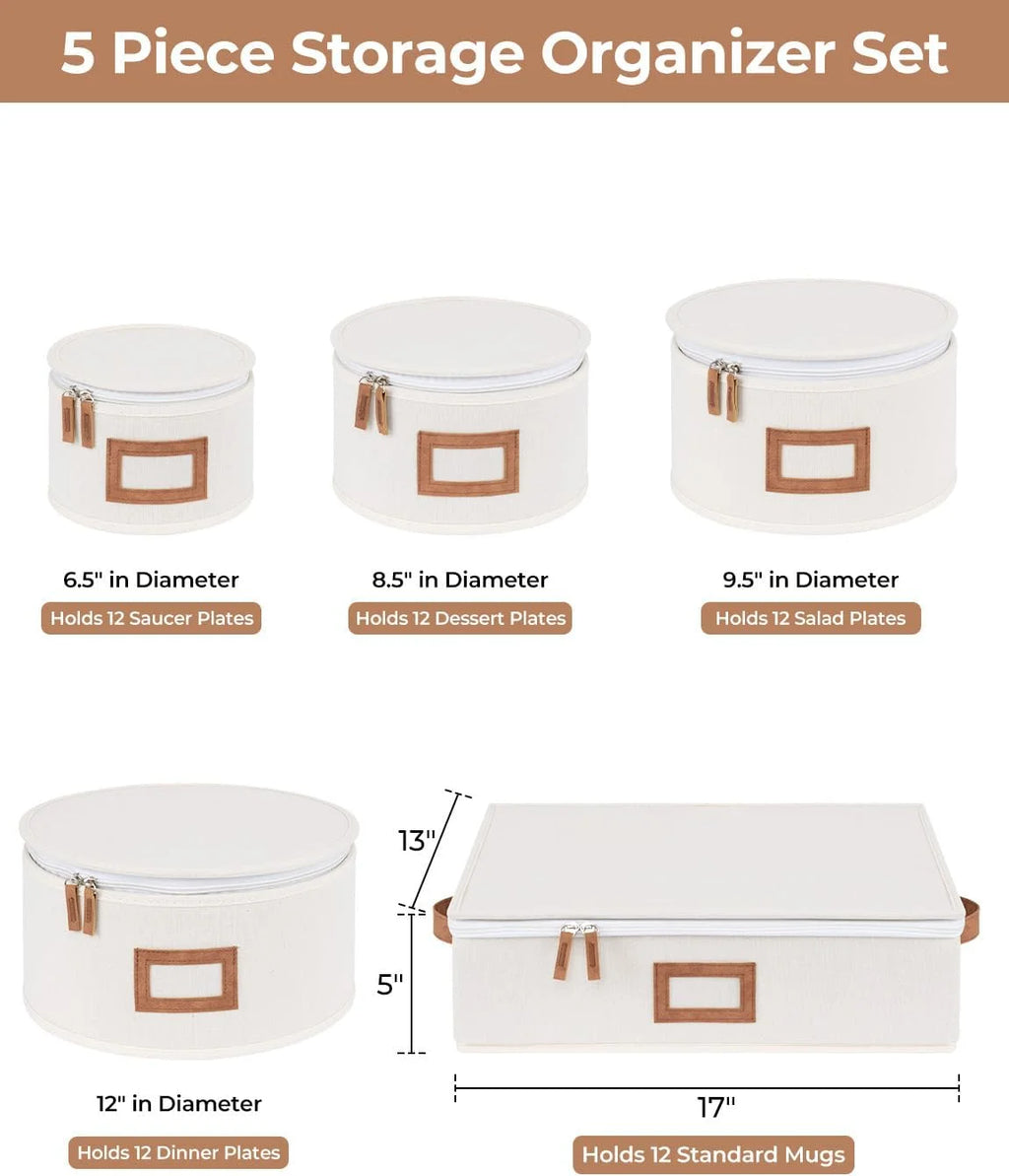China Storage Containers 5 Pack Beige – Convenient Multi-Piece Set for Streamlined Everyday Routines