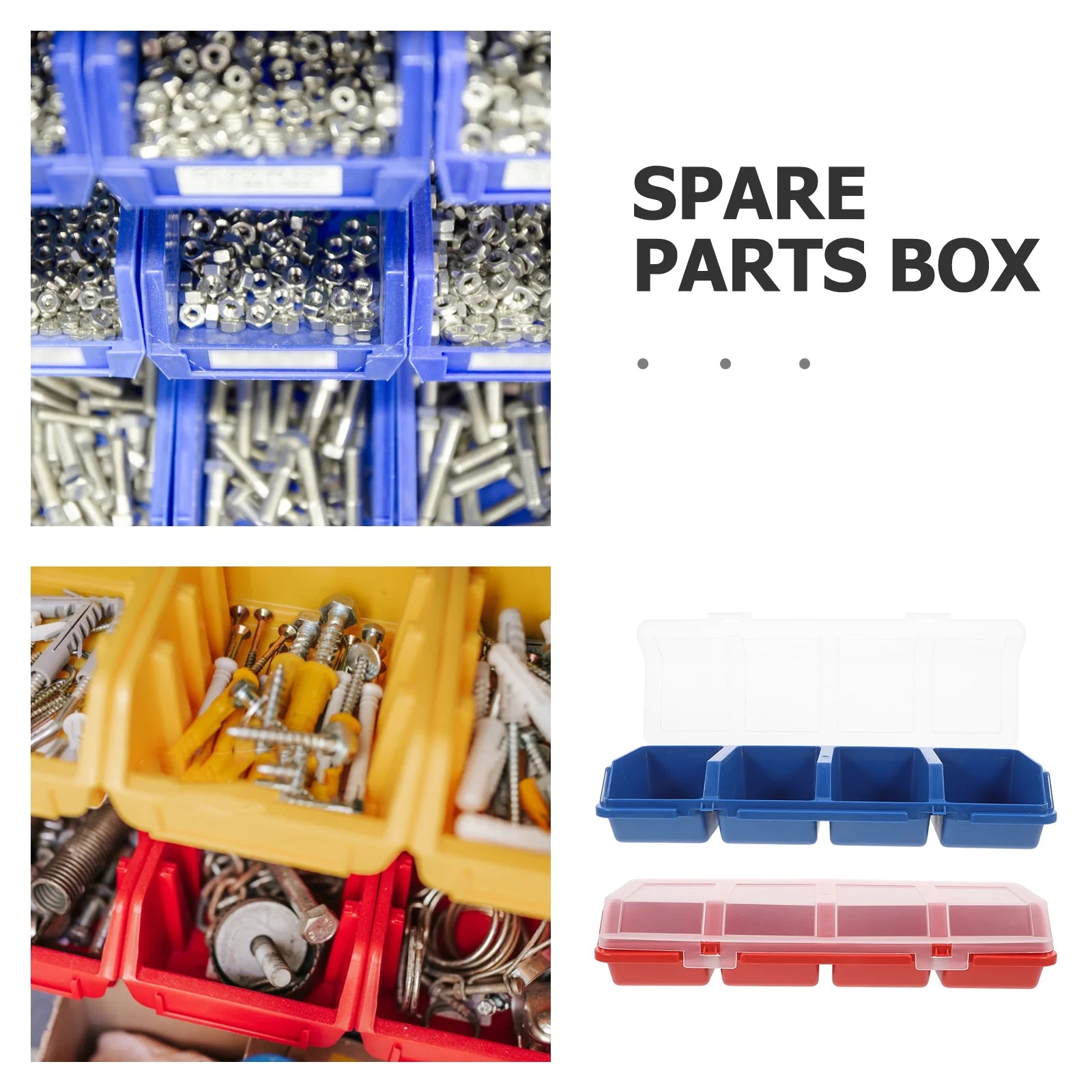 2 Pcs Screw and Nail Organizers Storage Parts Box – Convenient Multi-Piece Set for Streamlined Everyday Routines