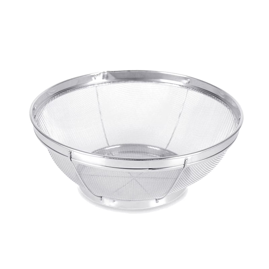 Stainless Steel Rice Washing Bowl Fine Mesh Strainer Large Colander for Fruits and Vegetables – Durable Stainless Steel Construction for Streamlined Everyday Routines