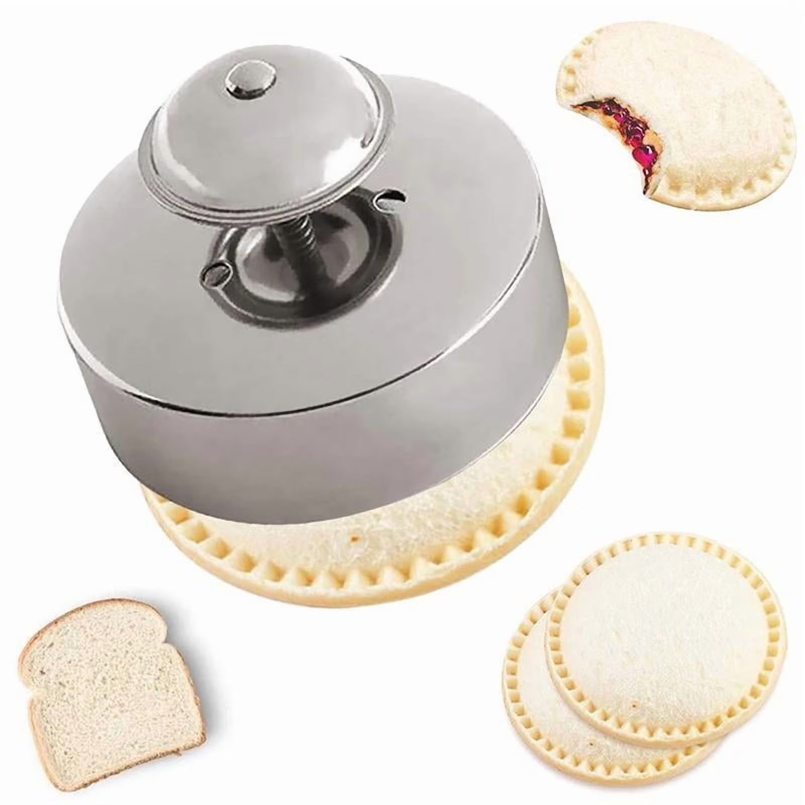 Stainless Steel Sandwich Cutter 1 Count Sandwich Maker Pastry Mold Kitchen Baking Tools Supplies, Kitchen Accessories Summer Essentials – Durable Stainless Steel Construction for Streamlined Everyday Routines