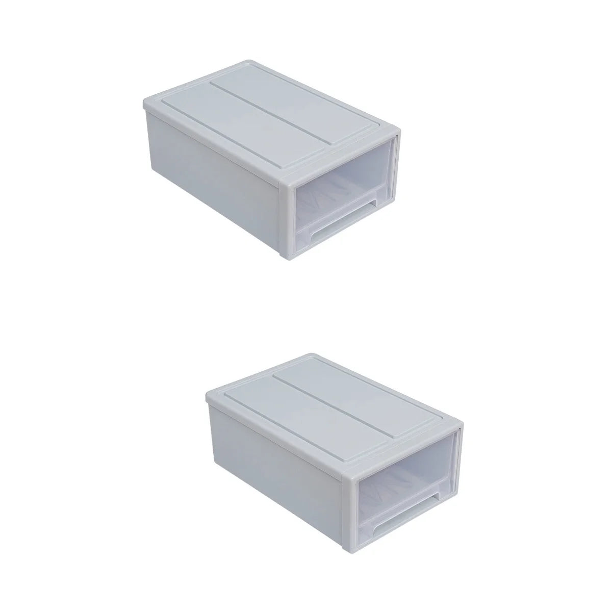 2pcs Drawer Clothes Storage Box- Out Drawer Container for Organizing Mens and Shoes Sandals Wedges Flats Heels and Accessories Blue – Practical Home Organization for Streamlined Everyday Routines