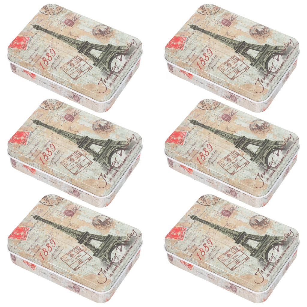 6 Pcs Desktop Storage Boxes Case Pantry Organizers and Clear Greeting Card – Clear-View Organization for Streamlined Everyday Routines
