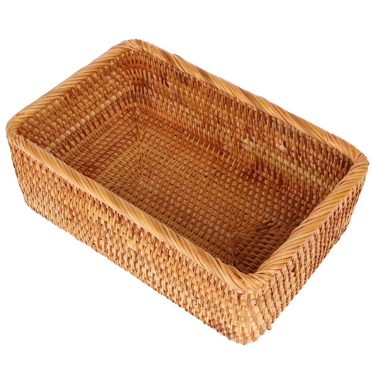 Wicker Basket with Lid Storage Boxes Lids Practical Home Child – Secure Lid Design for Streamlined Everyday Routines