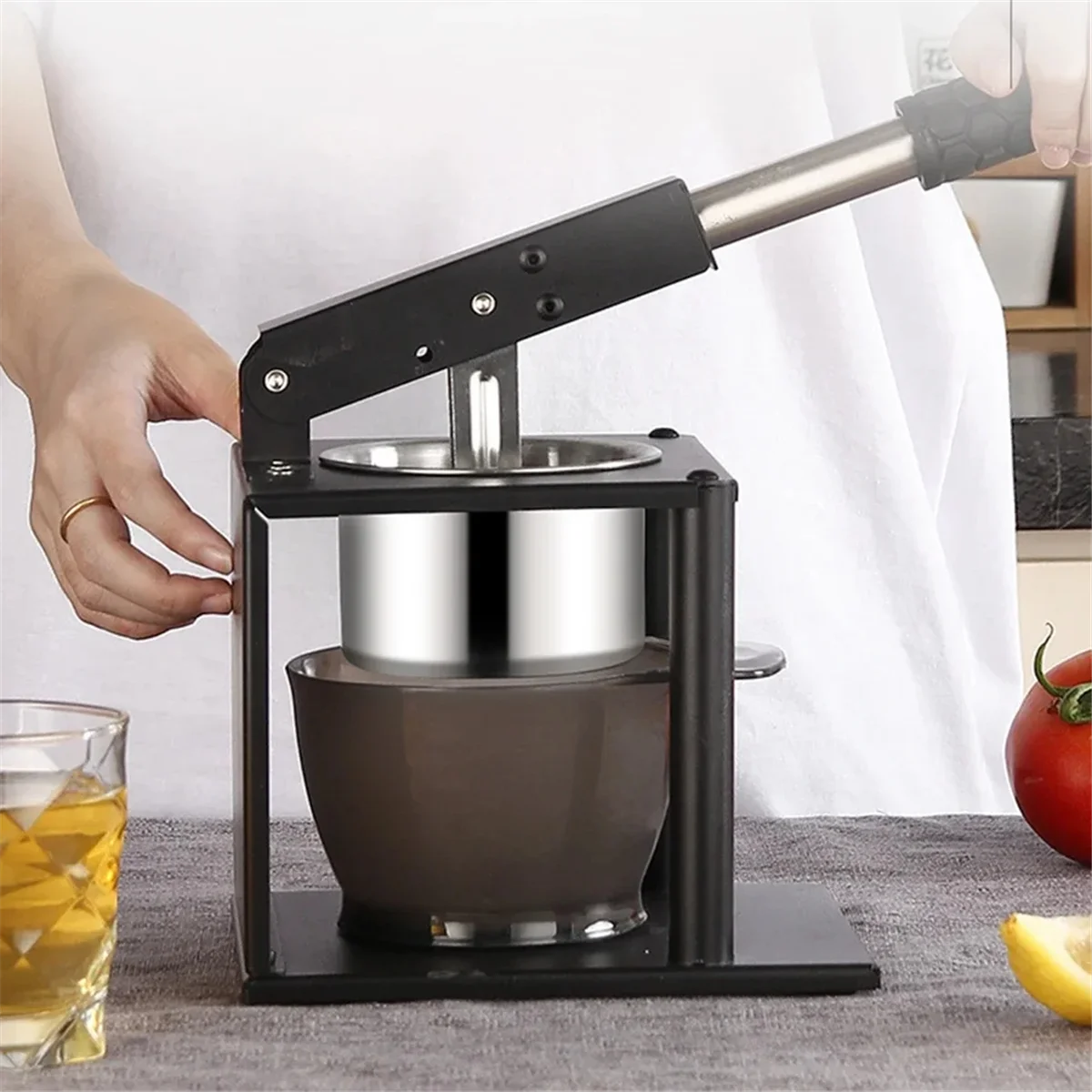 304 Stainless Steel Squeezer Juicer Hand Citrus Manual Juicer Portable Juicer for Kitchen Bar Restaurant – Durable Stainless Steel Construction for Streamlined Everyday Routines