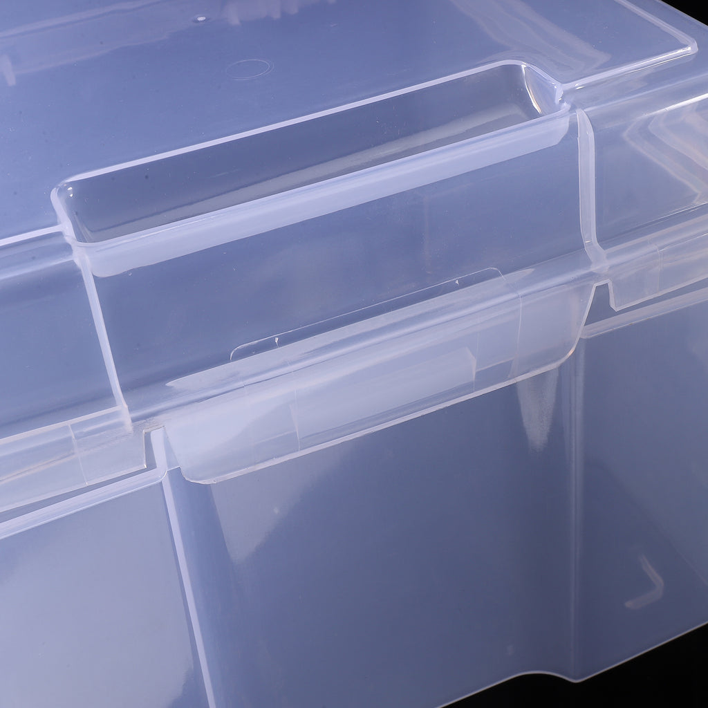 6Pcs Cards Storage Boxes Postcards Photos Organizing Cases Clear Plastic Storage Cases – Clear-View Organization for Streamlined Everyday Routines
