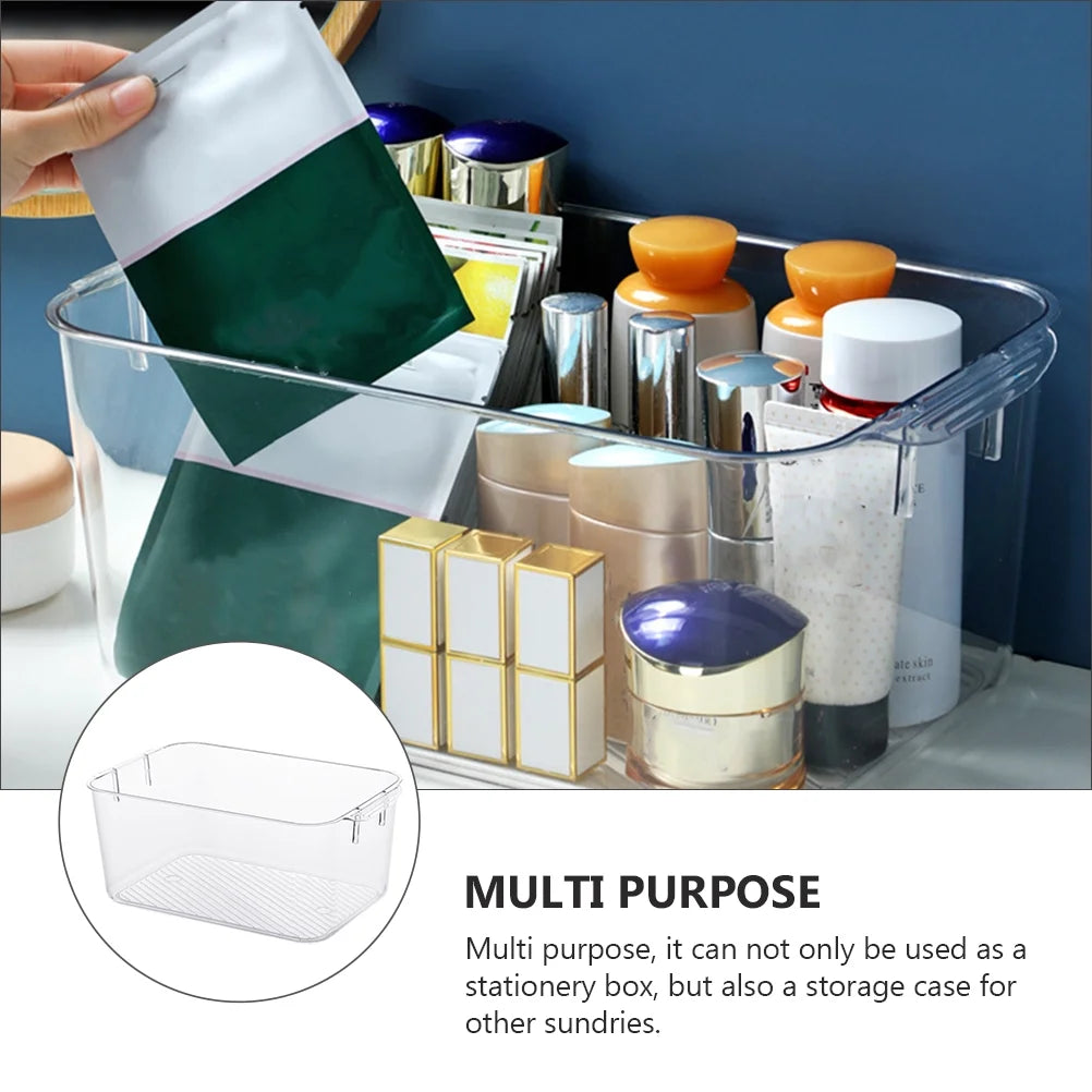 Clear Organizer Drawers Storage Bins Cosmetic Box Sundries Container – Clear-View Organization for Streamlined Everyday Routines