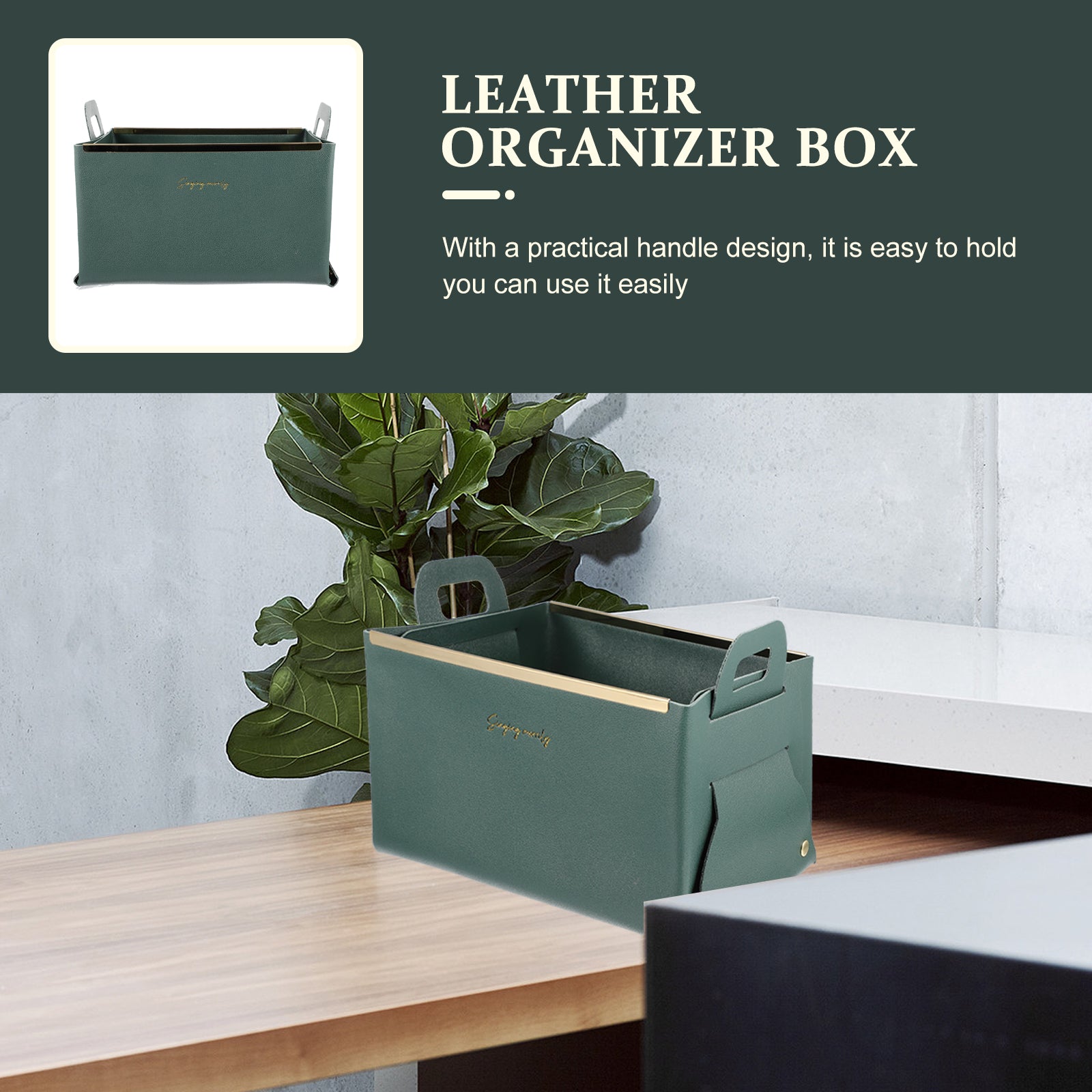 Storage Basket Cube Leather Lightweight Box Home Use Organizer – Practical Home Organization for Streamlined Everyday Routines