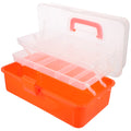 Wicker Three Layer Storage Box Household Tool Box Office 32X17CM Orange – Practical Home Organization for Streamlined Everyday Routines