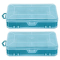 2 Pcs Small Parts Container Plastic Storage Containers Storage Box Green 18.00X9.00X4.00CM – Convenient Multi-Piece Set for Streamlined Everyday Routines