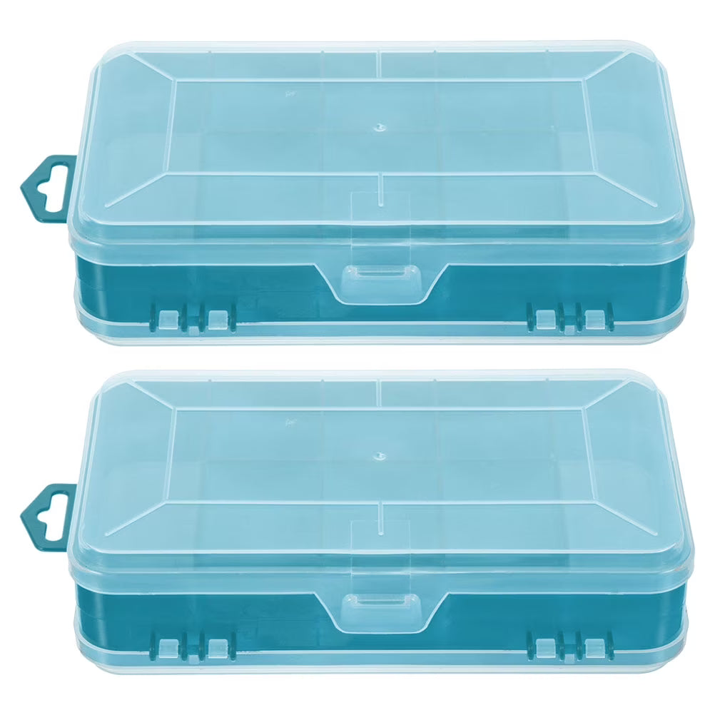 2 Pcs Small Parts Container Plastic Storage Containers Storage Box Green 18.00X9.00X4.00CM – Convenient Multi-Piece Set for Streamlined Everyday Routines