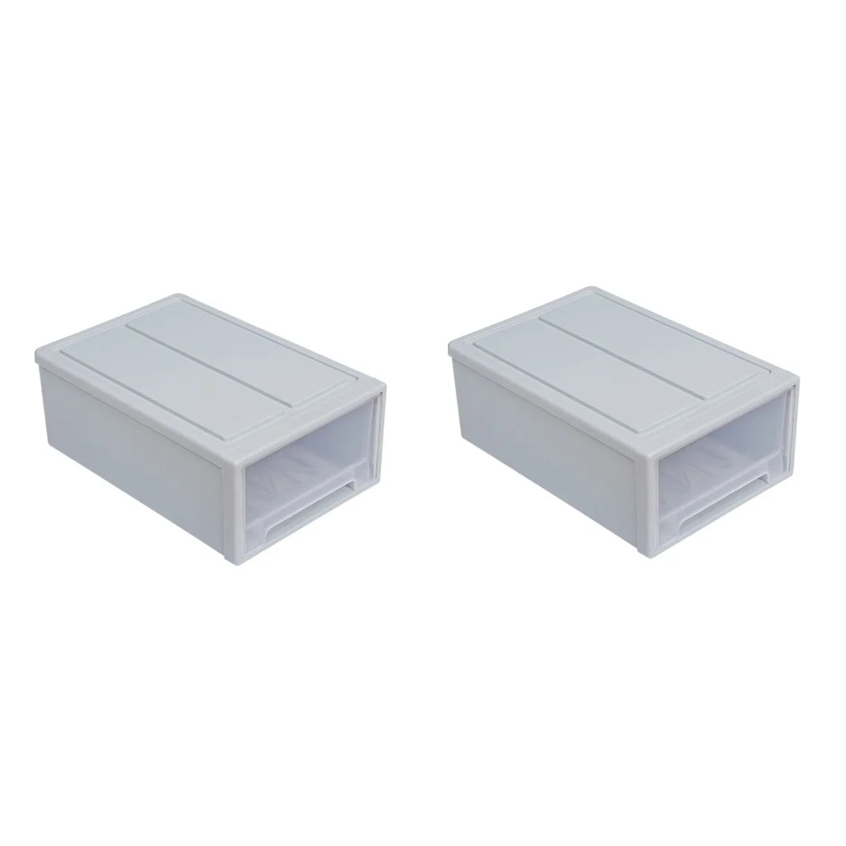 2pcs Drawer Clothes Storage Box- Out Drawer Container for Organizing Mens and Shoes Sandals Wedges Flats Heels and Accessories Blue – Practical Home Organization for Streamlined Everyday Routines