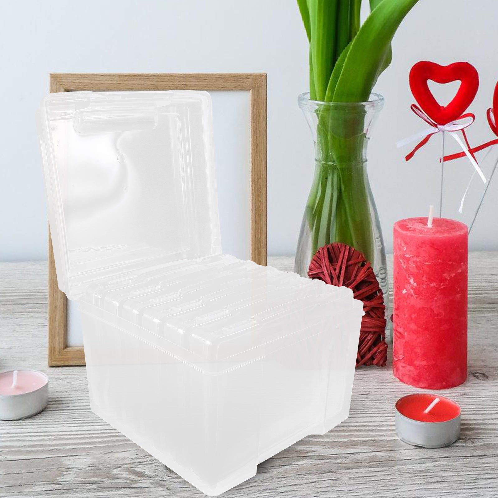 6Pcs Cards Storage Boxes Postcards Photos Organizing Cases Clear Plastic Storage Cases – Clear-View Organization for Streamlined Everyday Routines