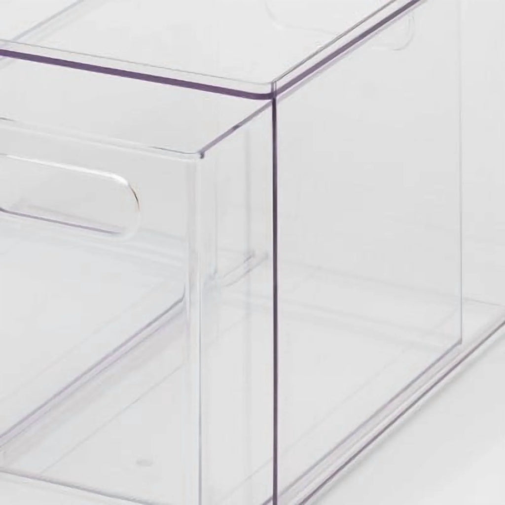 All Purpose 2 Drawer Storage ClearAcrylic Utility Bins,1352 Volume,H 12.6D 12.2 – Practical Home Organization for Streamlined Everyday Routines