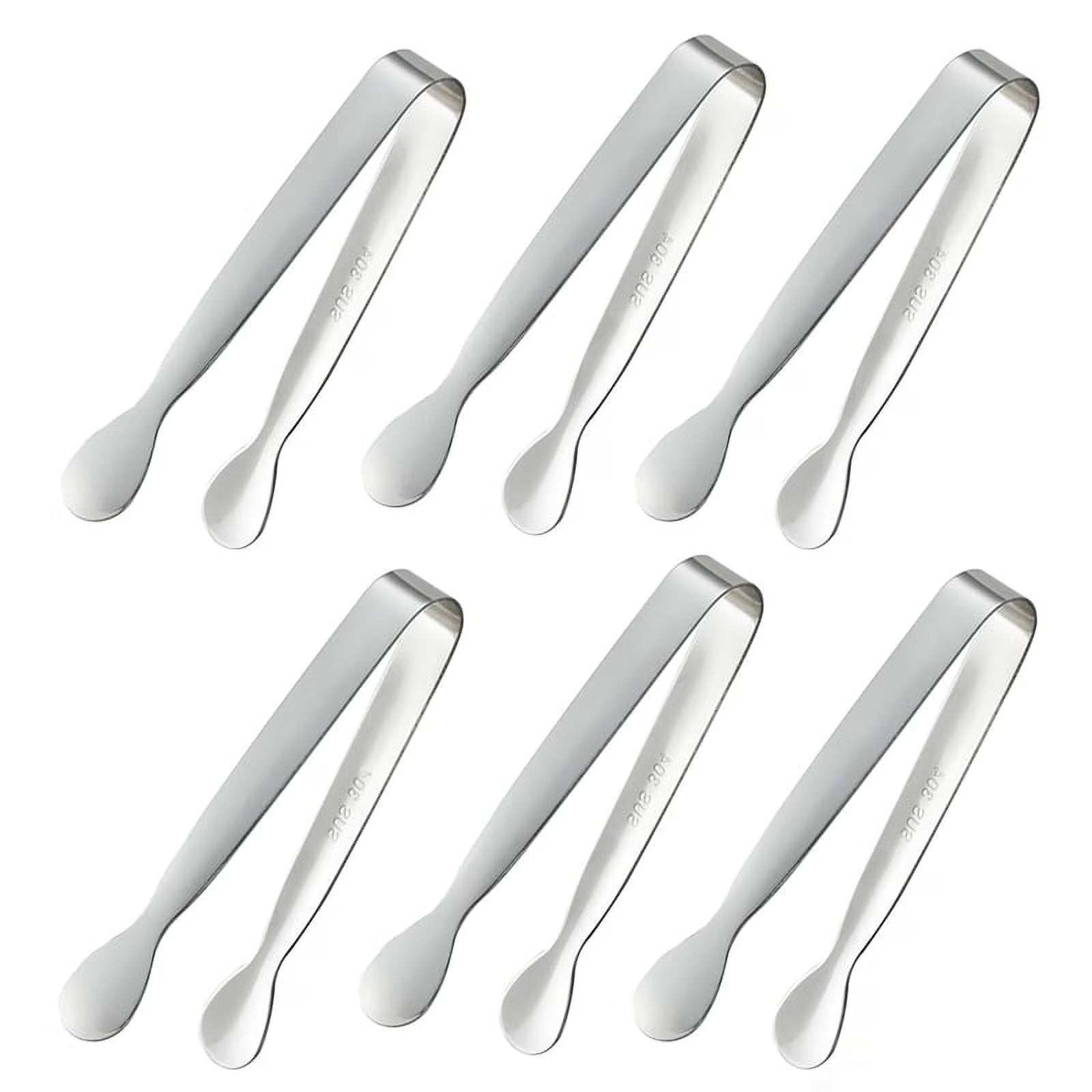 6PCS Mini Small Tiny Tongs 4.25Inch Stainless Steel Small Tongs for Serving Food Kitchen 304stainless Steel – Durable Stainless Steel Construction for Streamlined Everyday Routines