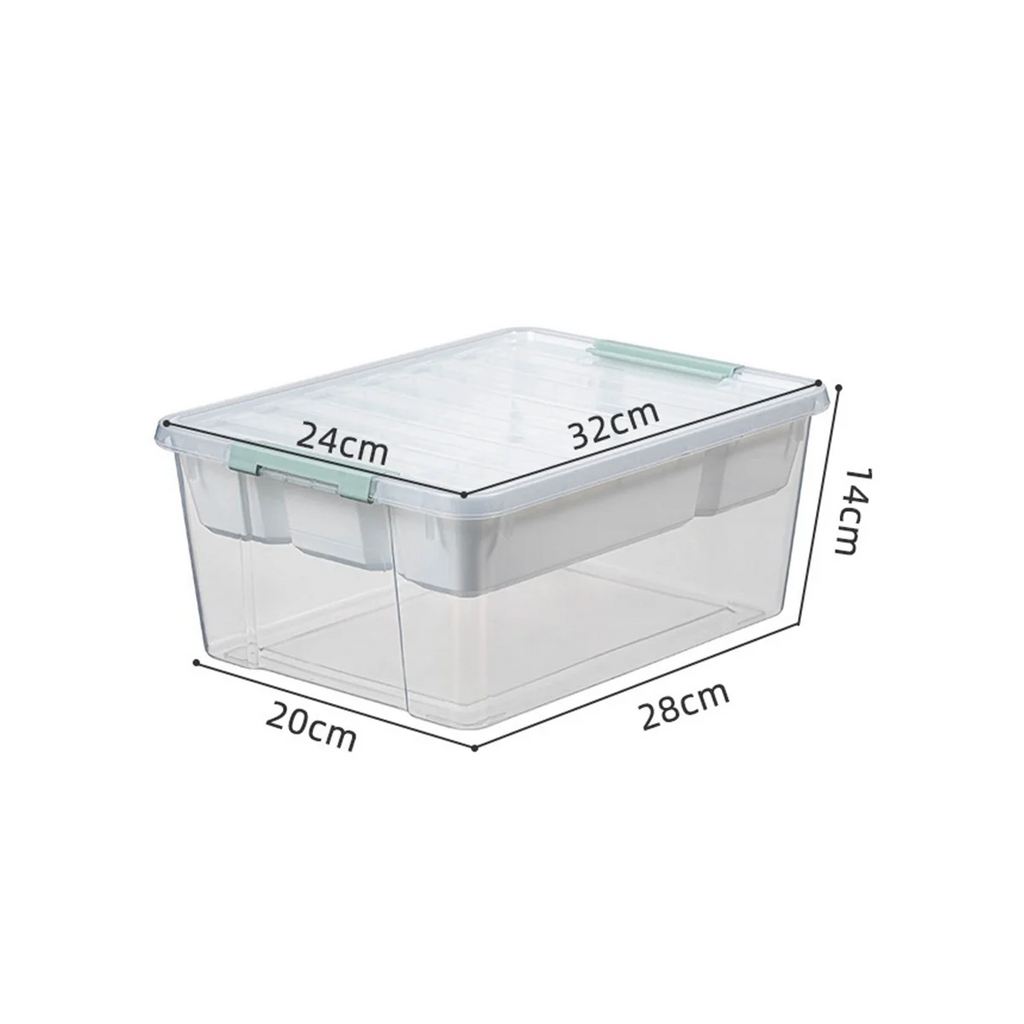 Plastic Stackable Storage Container Bin Box Tote with Lid for Home – Stackable Organization for Streamlined Everyday Routines