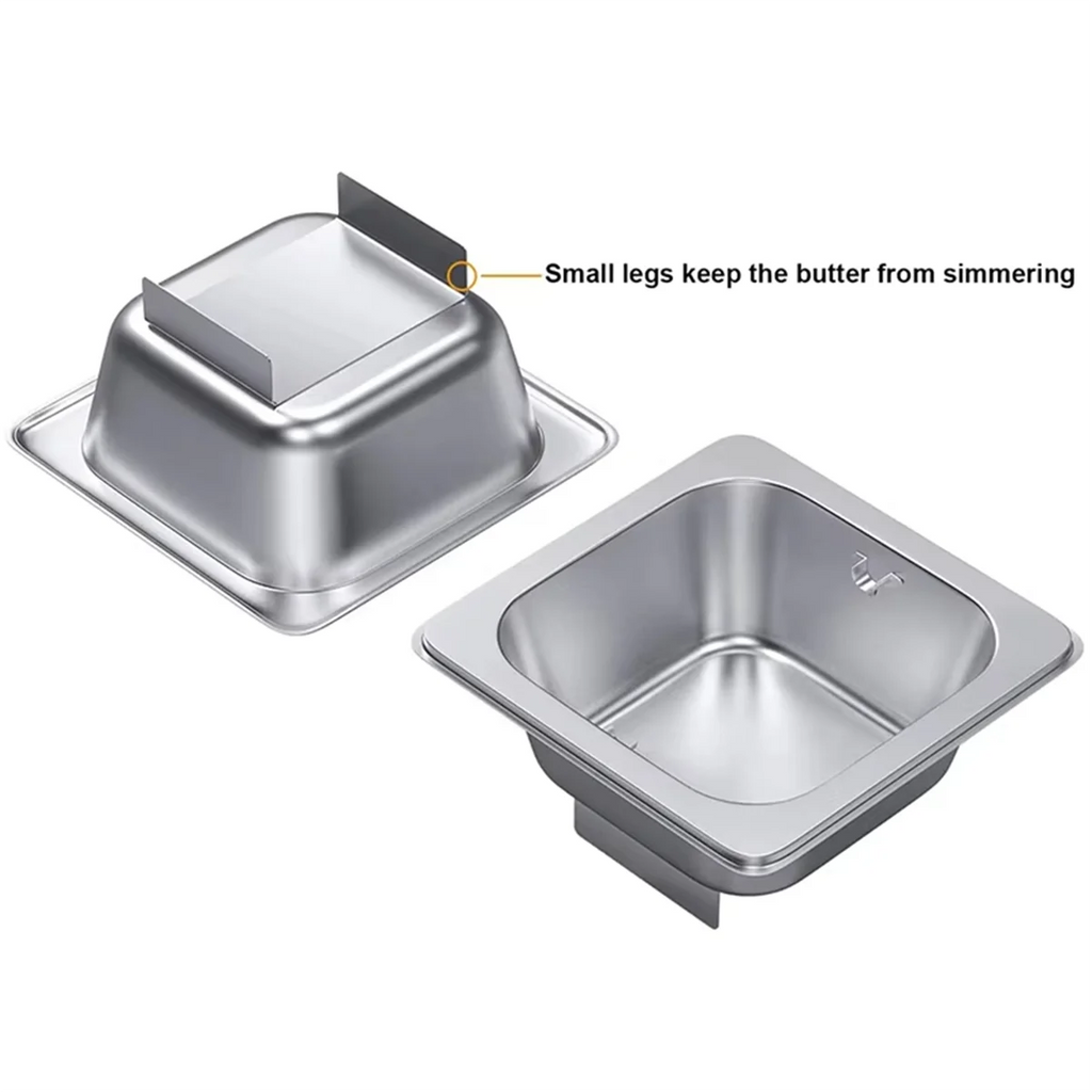 Stainless Steel Butter Wheel - Melted Dispenser for Even Spreading Essential Kitchen Gadget American Burgers – Durable Stainless Steel Construction for Streamlined Everyday Routines