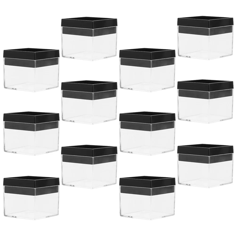 12 Pcs Specimen Boxes Capsules Small Item Storage Box Baby 4.2X4.2X3.3CM – Convenient Multi-Piece Set for Streamlined Everyday Routines