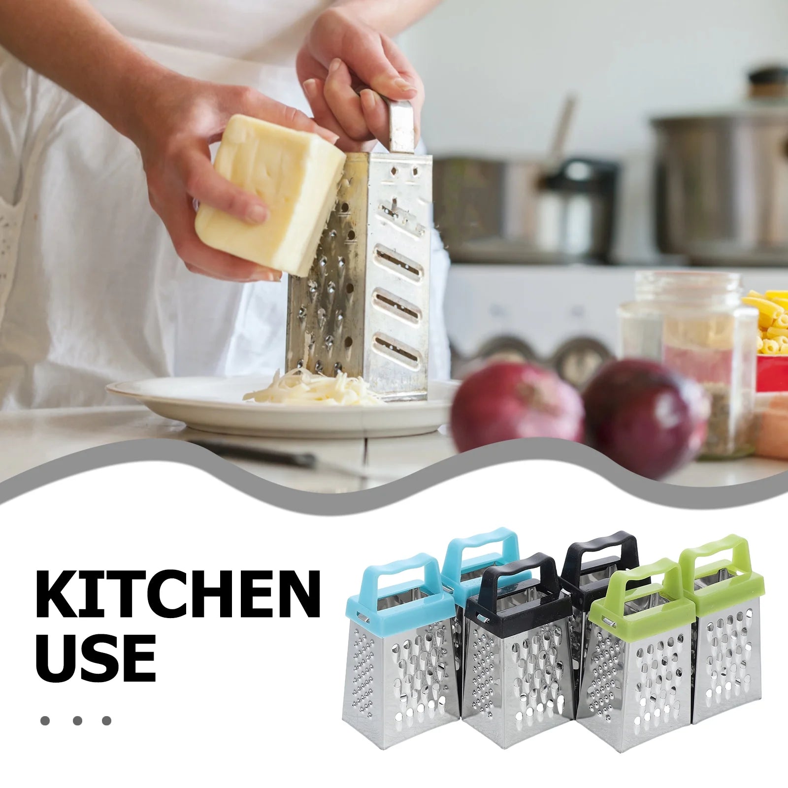 unbranded 6pcs Mini Cheese Grater Stainless Steel Small Box Grater Vegetables Shredder Handheld Kitchen Tool for Slicing Cheese Ginger Potatoes – Durable Stainless Steel Construction for Streamlined Everyday Routines