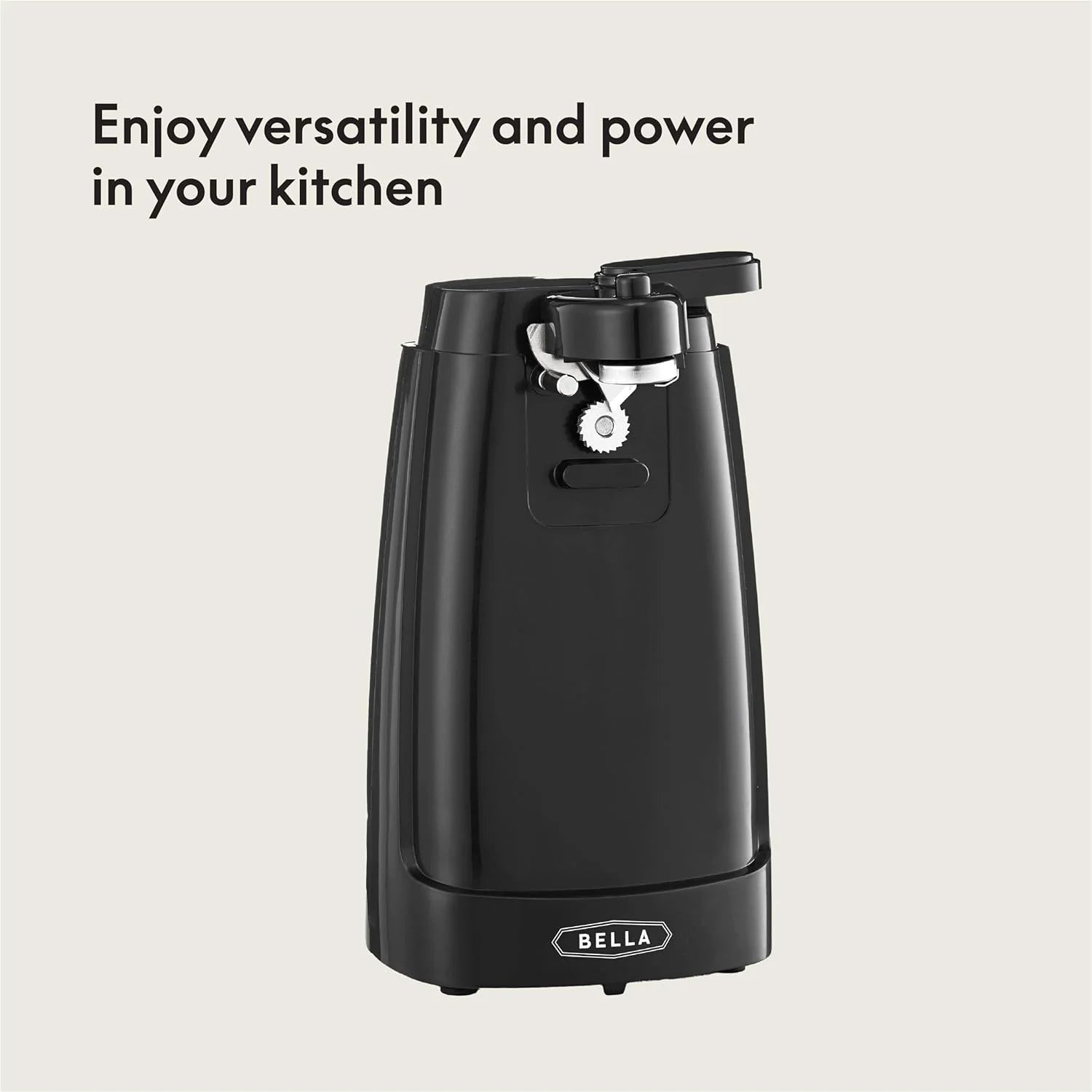 Electric Can Opener and Knife Sharpener Multifunctional Jar and Bottle Opener with Removable Cutting Lever and Cord Storage Stainless Steel Blade – Durable Stainless Steel Construction for Streamlined Everyday Routines