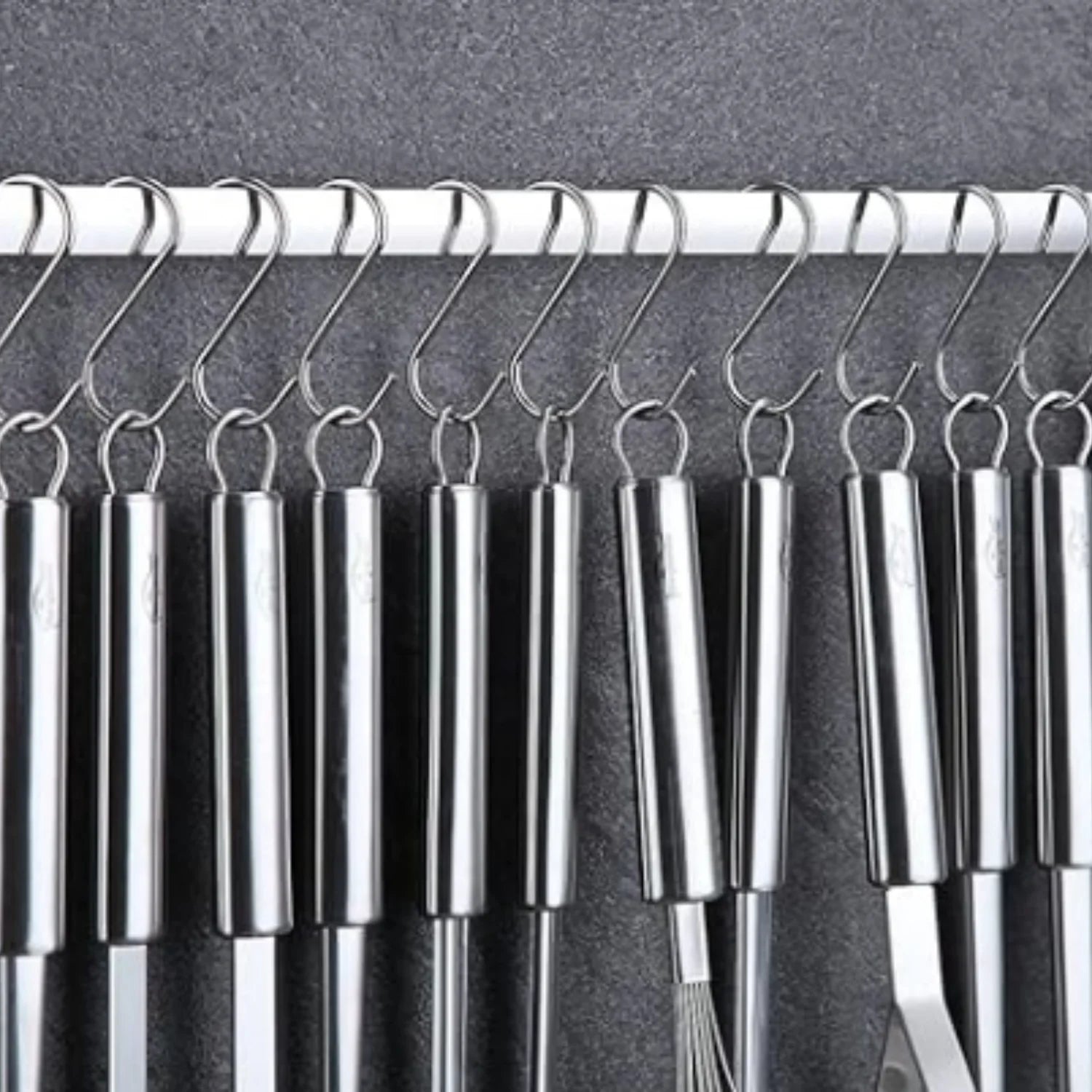 Kitchen Utensils Set 38 Pieces Stainless Steel Cooking Utensils Set Kitchen Gadgets Cookware Kitchen Tool Set with Utensil Holder Rack And Hooks For Hanging Dishwasher Suitable – Space-Saving Hanging Design for Streamlined Everyday Routines