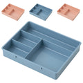 4 Pcs Office Storage Bins Drawers Four Grid Box Four-grid Compartment Case – Compartmented Organization for Streamlined Everyday Routines