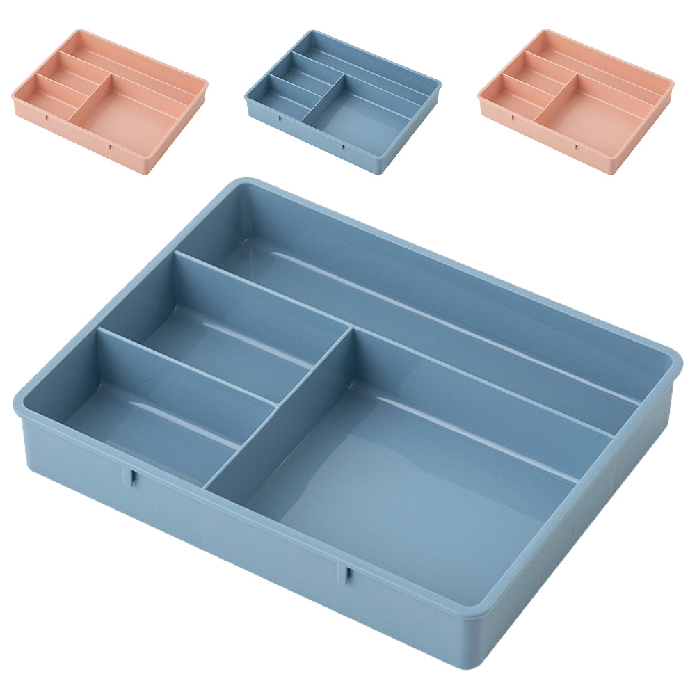 4 Pcs Office Storage Bins Drawers Four Grid Box Four-grid Compartment Case – Compartmented Organization for Streamlined Everyday Routines