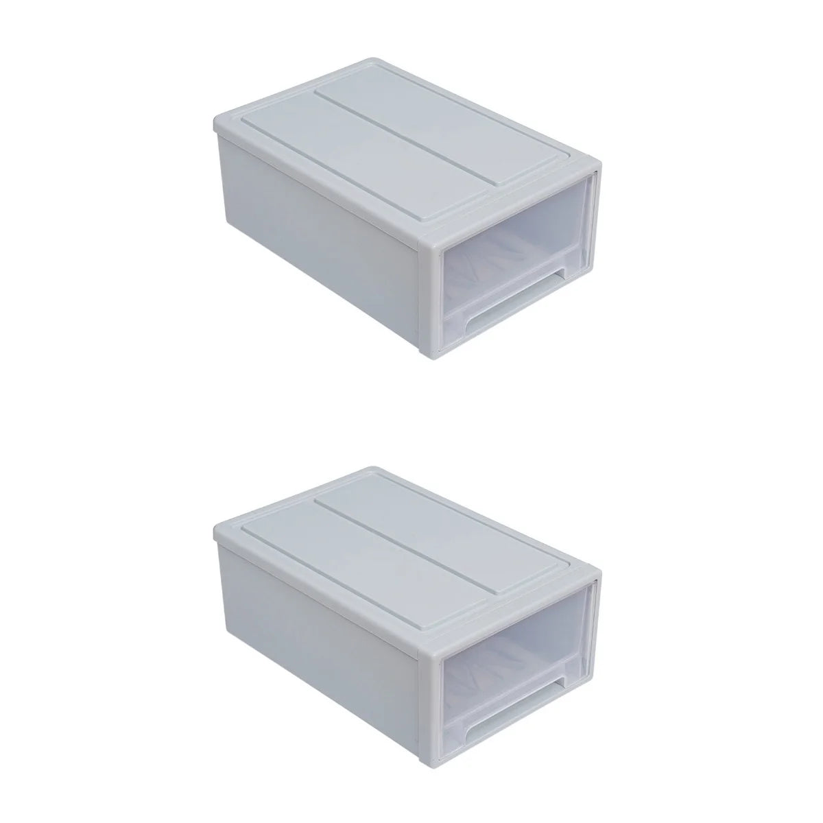 2pcs Drawer Clothes Storage Box- Out Drawer Container for Organizing Mens and Shoes Sandals Wedges Flats Heels and Accessories Blue – Practical Home Organization for Streamlined Everyday Routines