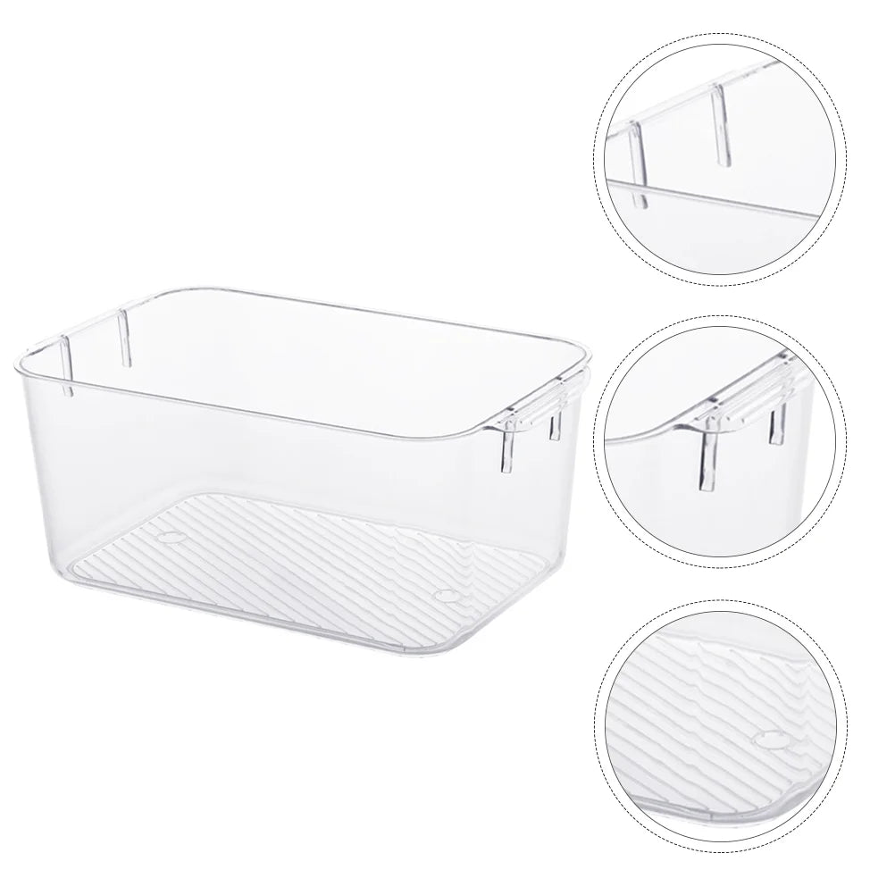 Clear Organizer Drawers Storage Bins Cosmetic Box Sundries Container – Clear-View Organization for Streamlined Everyday Routines