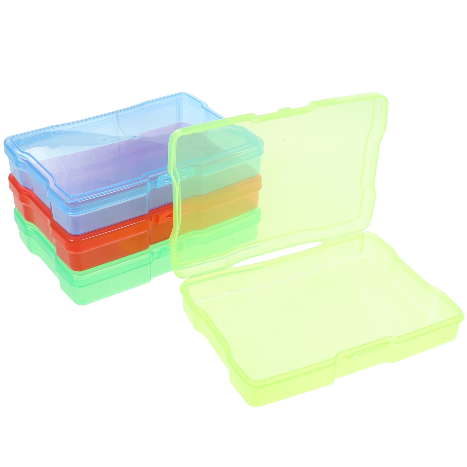 4 Pcs Cards Organizer Hardware Electronic Component Storage Box Postcard – Convenient Multi-Piece Set for Streamlined Everyday Routines