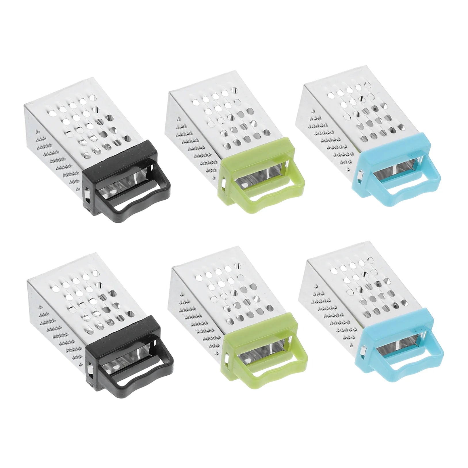 unbranded 6pcs Mini Cheese Grater Stainless Steel Small Box Grater Vegetables Shredder Handheld Kitchen Tool for Slicing Cheese Ginger Potatoes – Durable Stainless Steel Construction for Streamlined Everyday Routines
