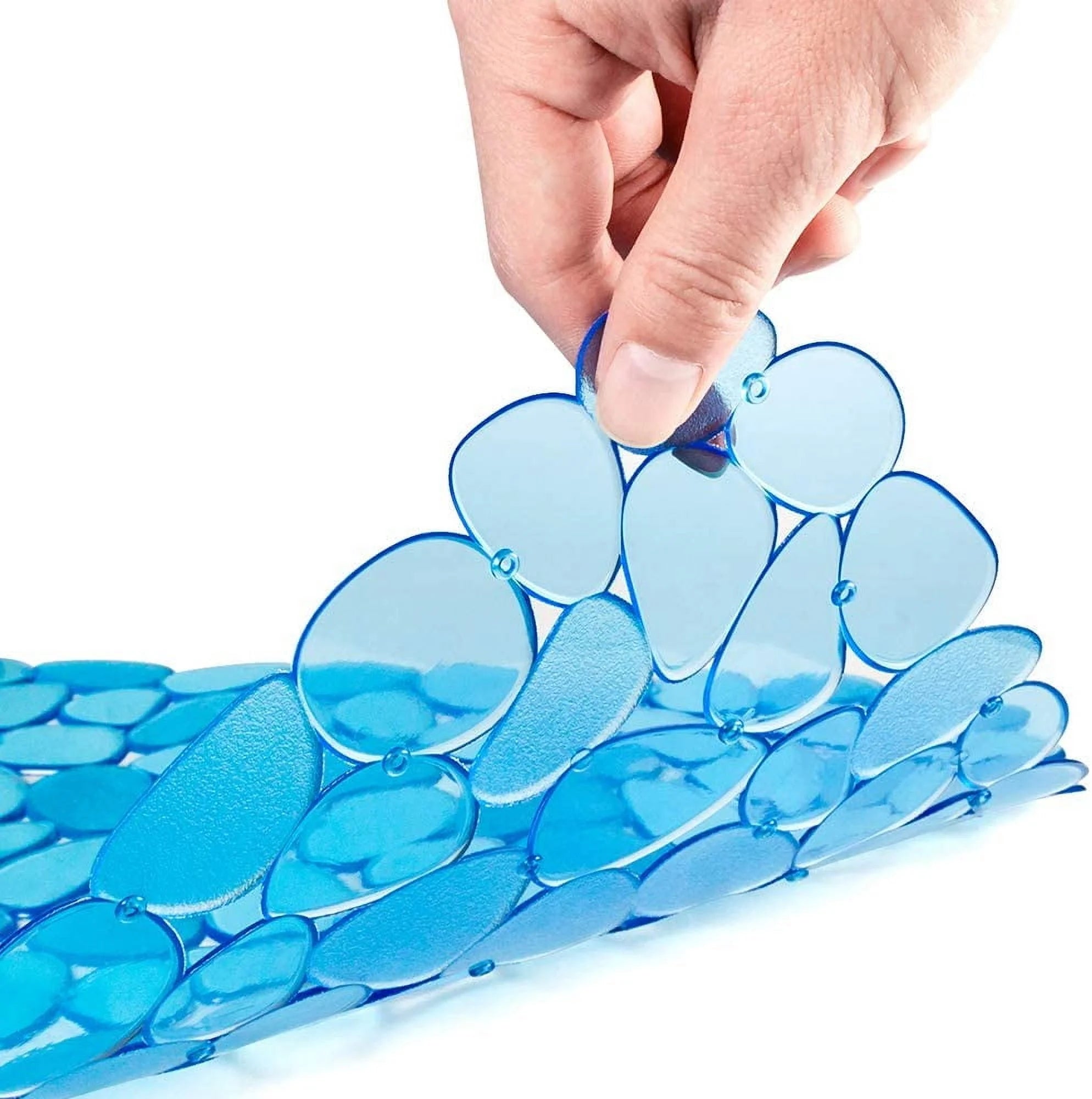 Bligli Pebble Sink Mat 2-Pack - PVC Kitchen Protector for Stainless Steel/Ceramic Dish Drying Mat for Dishes 15.7" x 11.8" Blue – Durable Stainless Steel Construction for Streamlined Everyday Routines