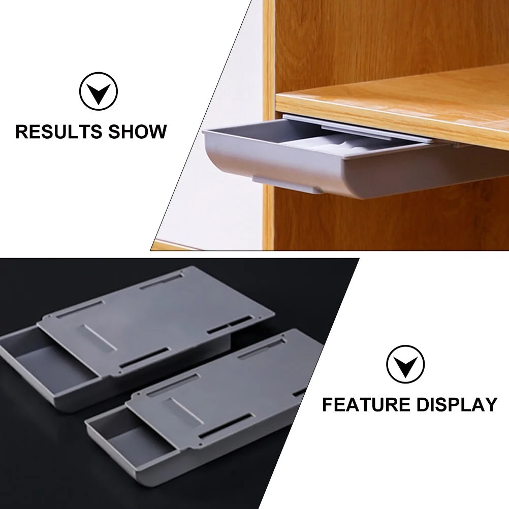 Wire Punch Free Storage Box Hanging Container Drawer Office – Space-Saving Hanging Design for Streamlined Everyday Routines