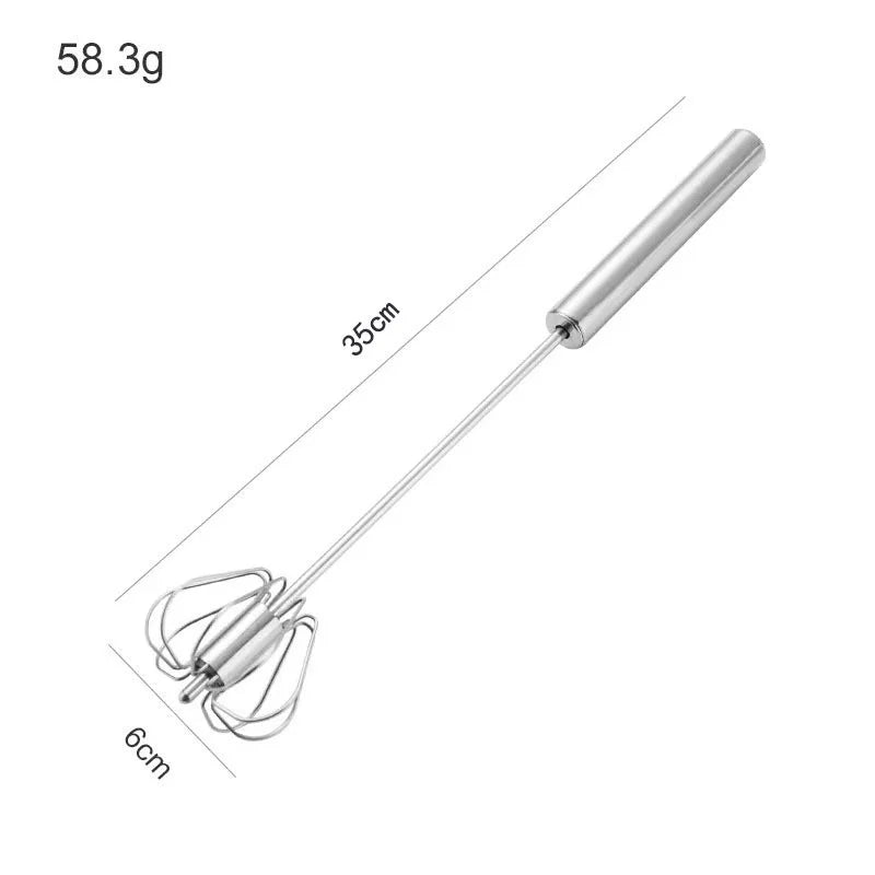 Egg Whisk,2 Pack Stainless Steel Home Kitchen Tool Hand Easy Whisk Egg Beater Manual Mixer Blender for Whisking Beating & Stirring. – Durable Stainless Steel Construction for Streamlined Everyday Routines