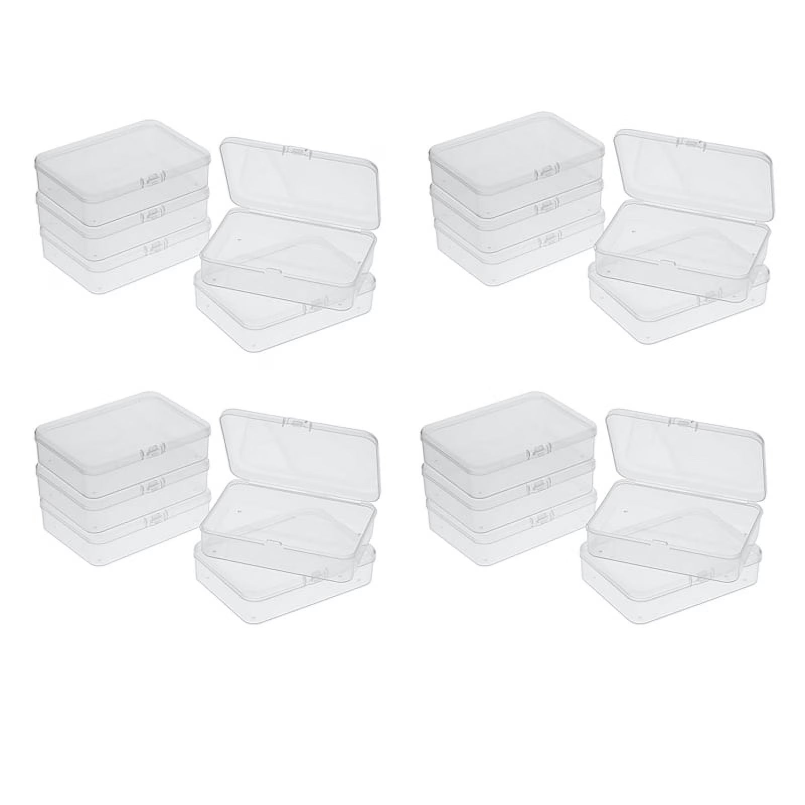 20Pcs Mini Plastic Storage Containers Box with Lid for Collecting Small Items Beads Jewelry Cards Crafts – Secure Lid Design for Streamlined Everyday Routines