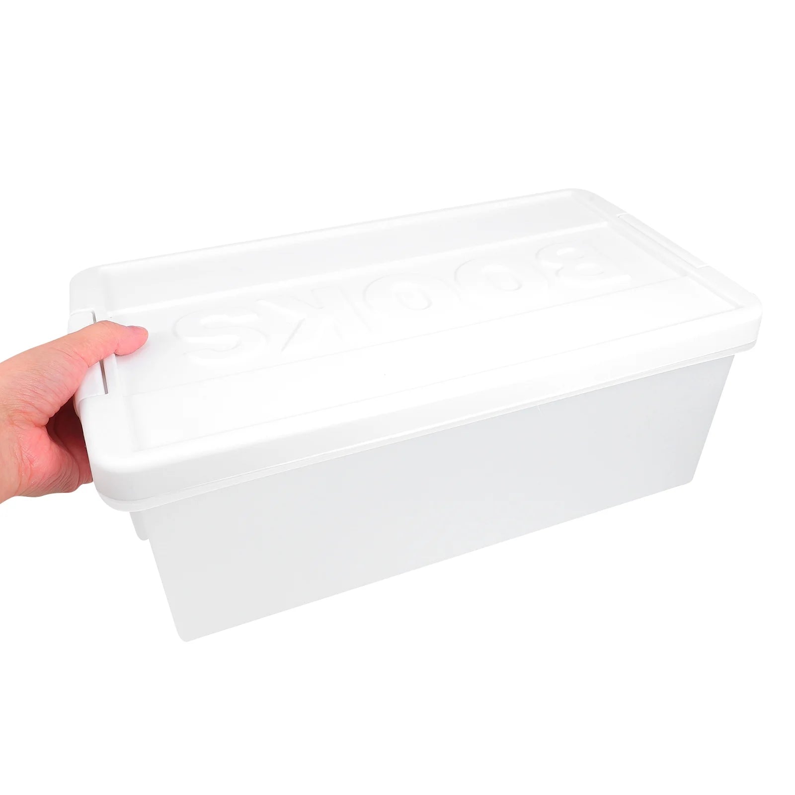 Book Storage Box Office Travel 39.50X20.50X14.00CM White – Practical Home Organization for Streamlined Everyday Routines