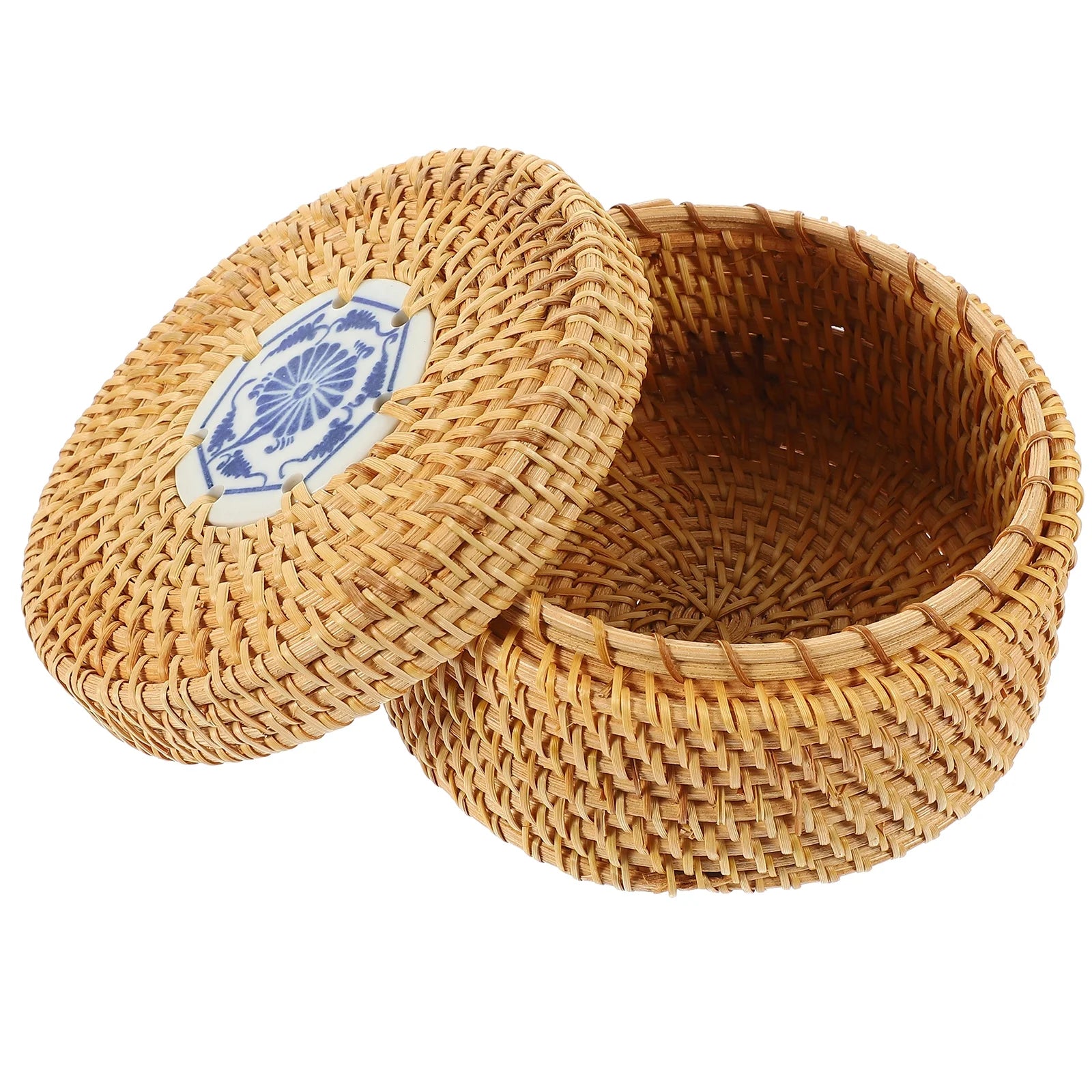 Toy Rattan Nut Box Household Storage Container 14X14X8CM – Practical Home Organization for Streamlined Everyday Routines