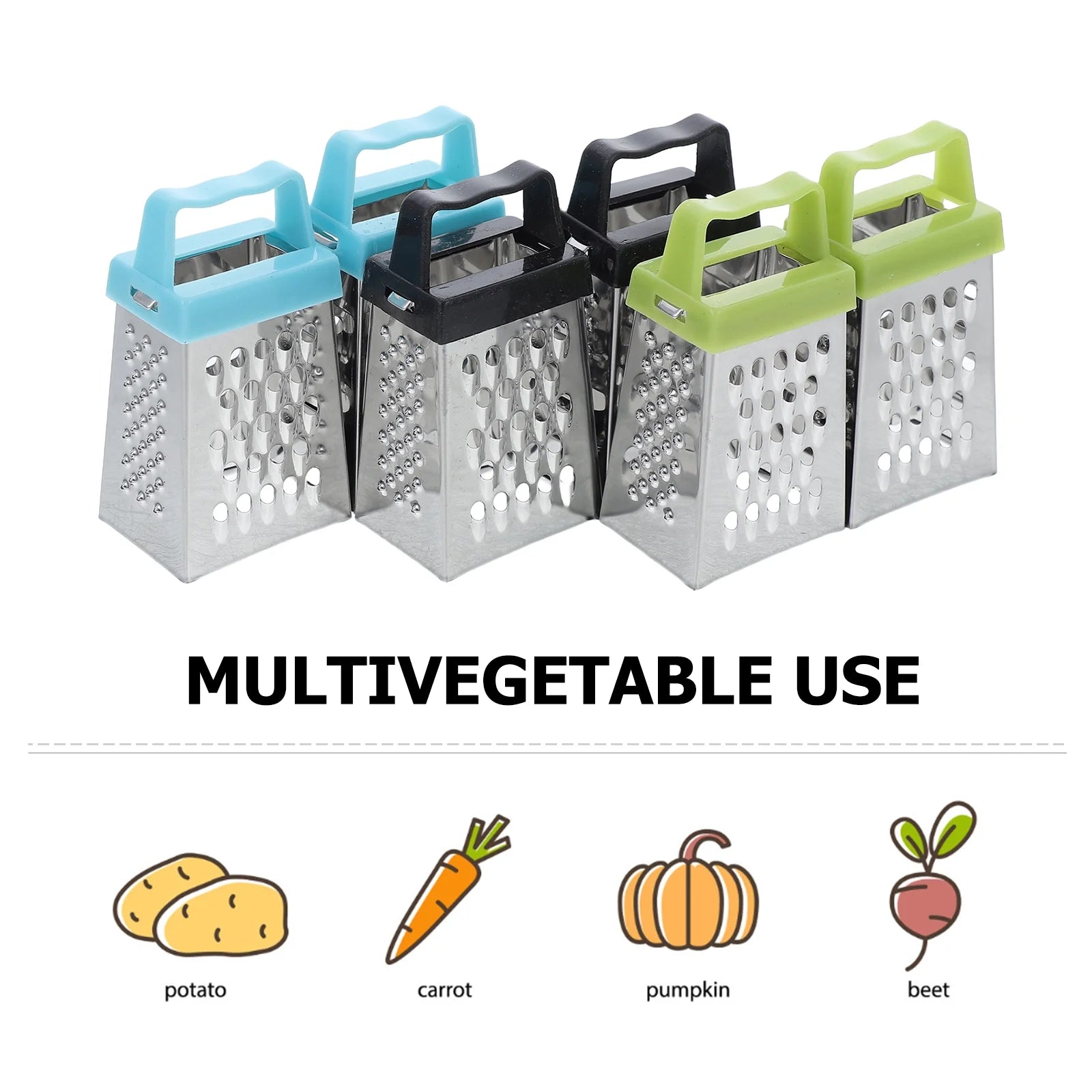 unbranded 6pcs Mini Cheese Grater Stainless Steel Small Box Grater Vegetables Shredder Handheld Kitchen Tool for Slicing Cheese Ginger Potatoes – Durable Stainless Steel Construction for Streamlined Everyday Routines