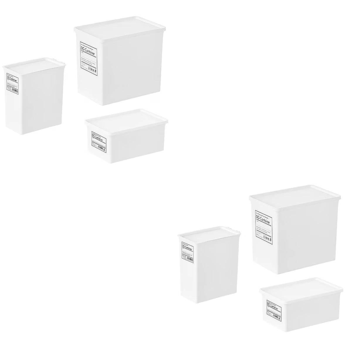 6 pcsHome Use Storage Box Lid Washing Powder Box Storage Box Practical Container – Practical Home Organization for Streamlined Everyday Routines