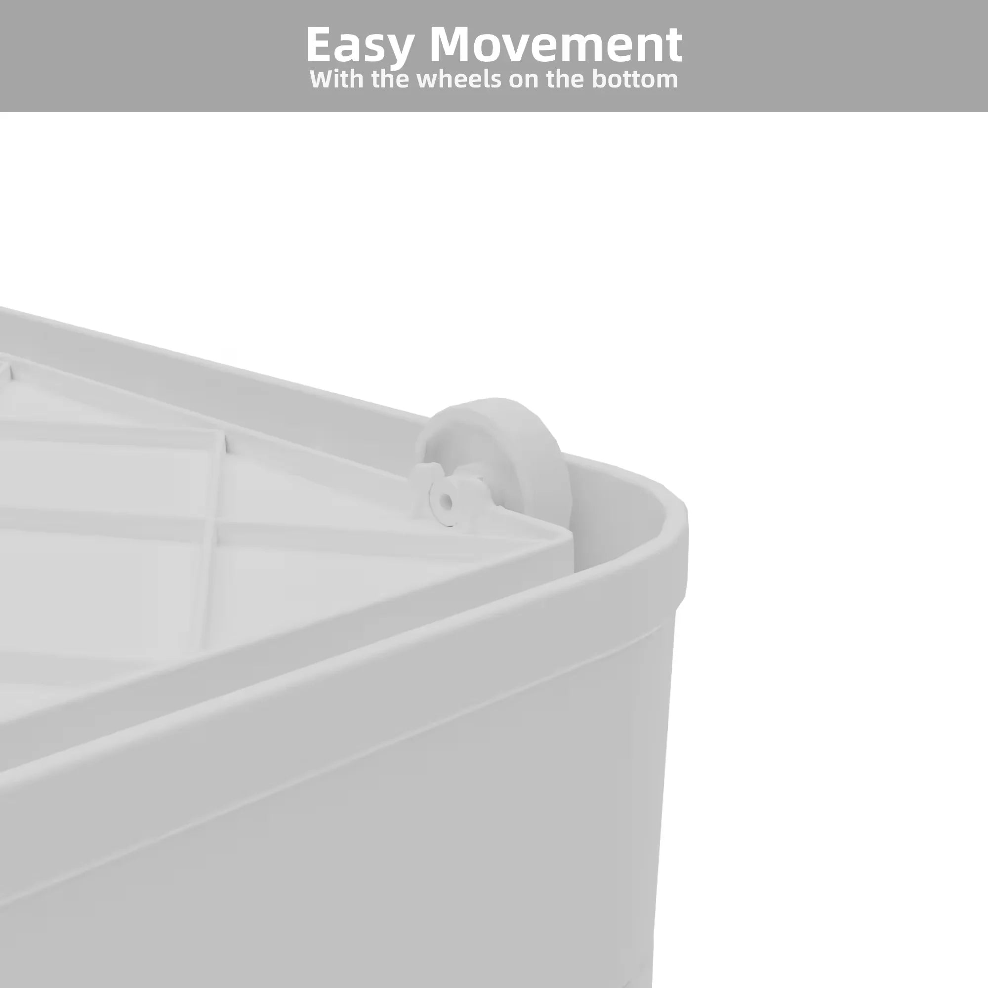 384QT 3-Pack Transparent Stackable Storage Bins with 5 Doors to Open with Wheels Folding Plastic Craft Containers Large Closet Organizers Box for Bedrooms Living Rooms Study Kids' Toys White – Stackable Organization for Streamlined Everyday Routines