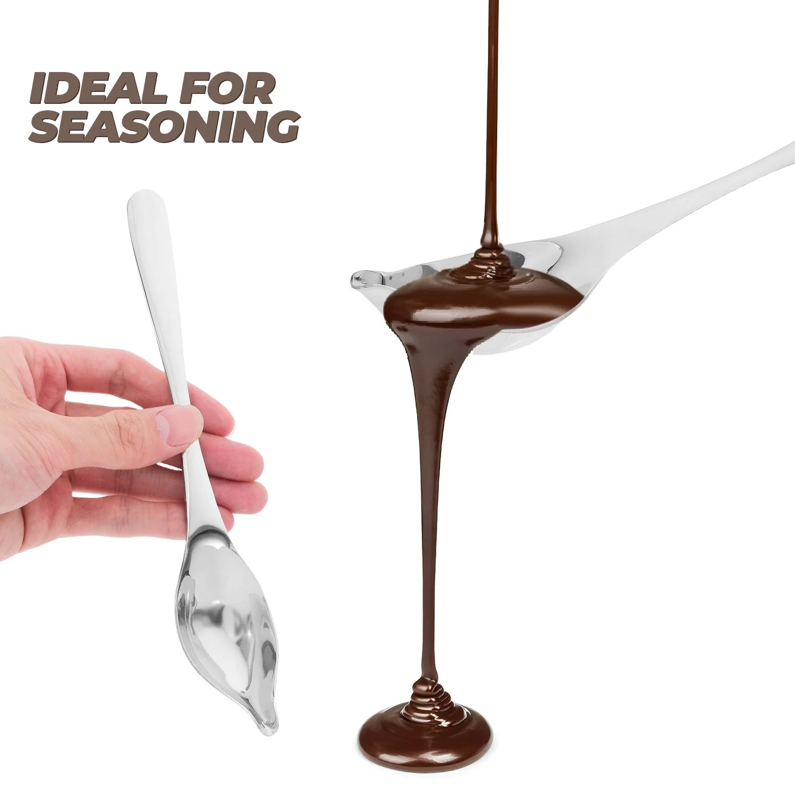 unbranded Household Spoon Stainless Steel Sauce Spoon 19.50X3.50X3.50CM Silver – Durable Stainless Steel Construction for Streamlined Everyday Routines
