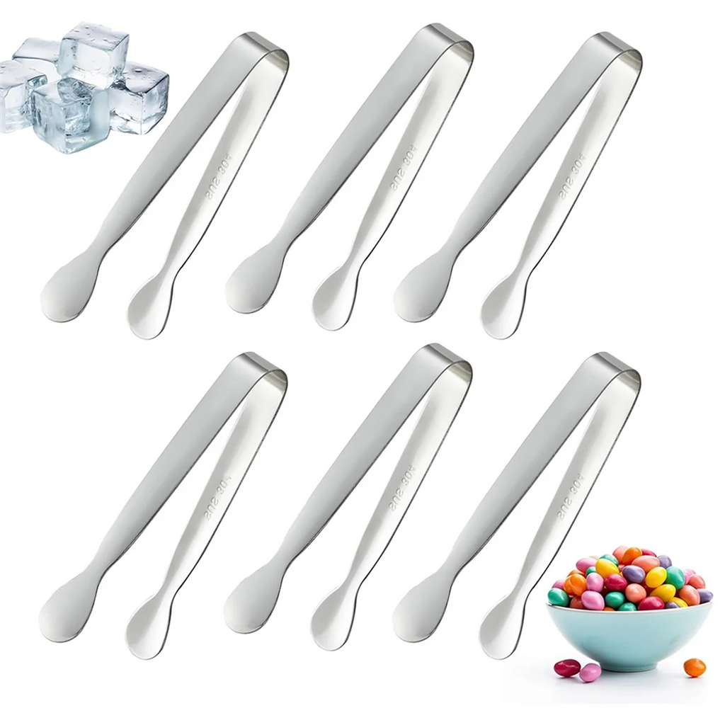 6PCS Mini Small Tiny Tongs 4.25Inch Stainless Steel Small Tongs for Serving Food Kitchen 304stainless Steel – Durable Stainless Steel Construction for Streamlined Everyday Routines