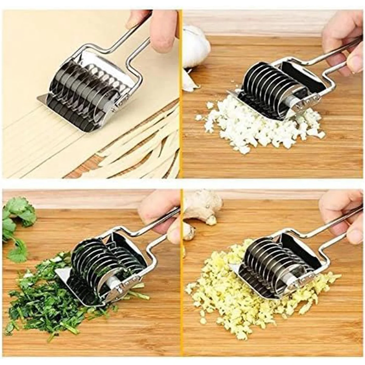 High Grade Stainless Steel Noodle Lattice Roller Dough Cutter for Kitchen Cooking Tools – Durable Stainless Steel Construction for Streamlined Everyday Routines
