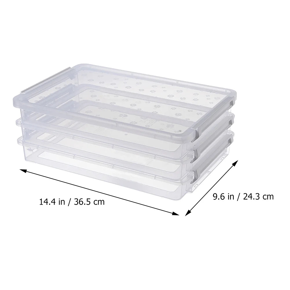 2pcs Multilayers Transparent Storage Box Clear Plastic Document Paper Filling Case – Clear-View Organization for Streamlined Everyday Routines
