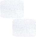 Bligli Pebble Sink Mat 2-Pack - PVC Kitchen Protector for Stainless Steel/Ceramic Dish Drying Mat for Dishes 15.7" x 11.8" Clear – Clear-View Organization for Streamlined Everyday Routines