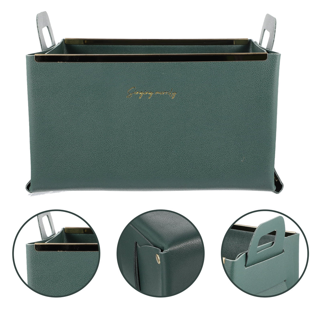 Storage Basket Cube Leather Lightweight Box Home Use Organizer – Practical Home Organization for Streamlined Everyday Routines